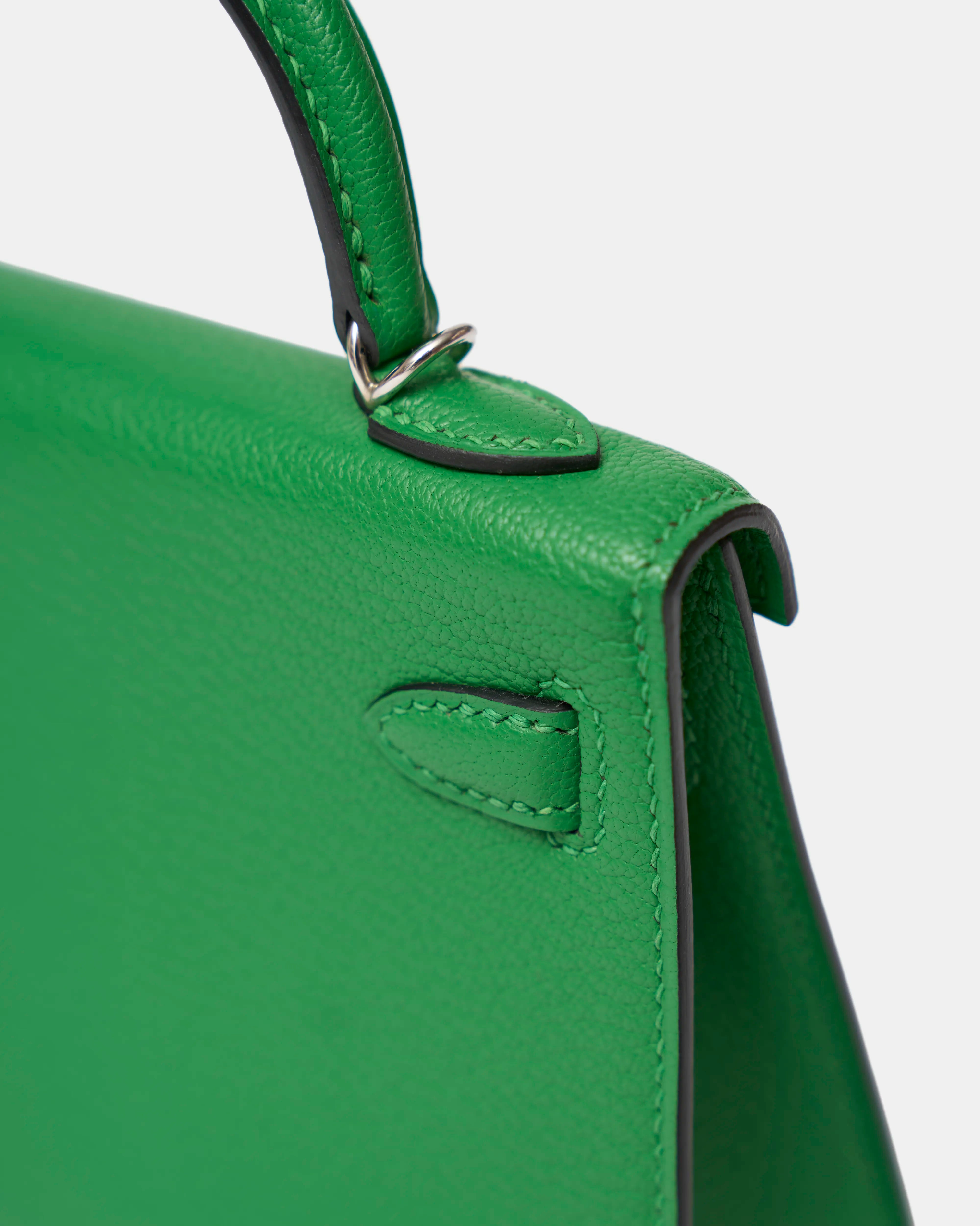 Hermès Mini Kelly 20 Bambou Chèvre Mysore PHW