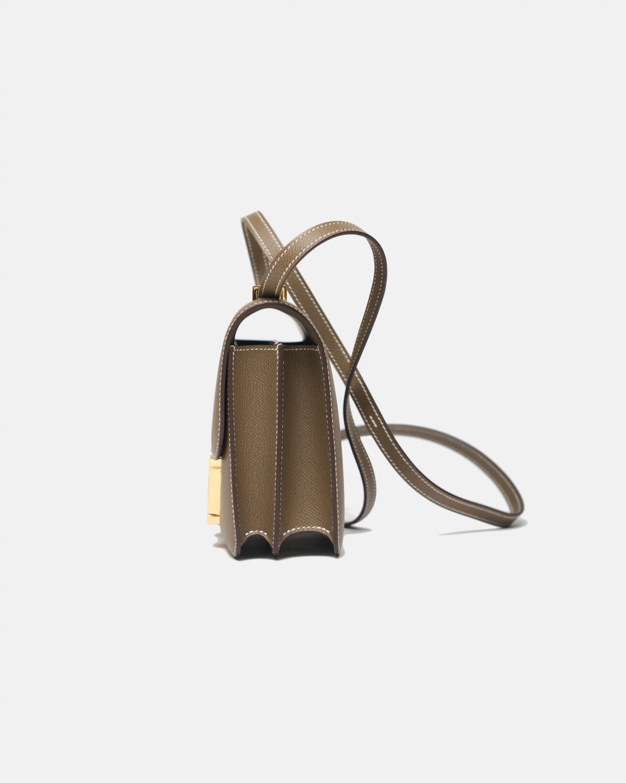 Hermès Mini Constance 18 Etoupe Epsom Ghw