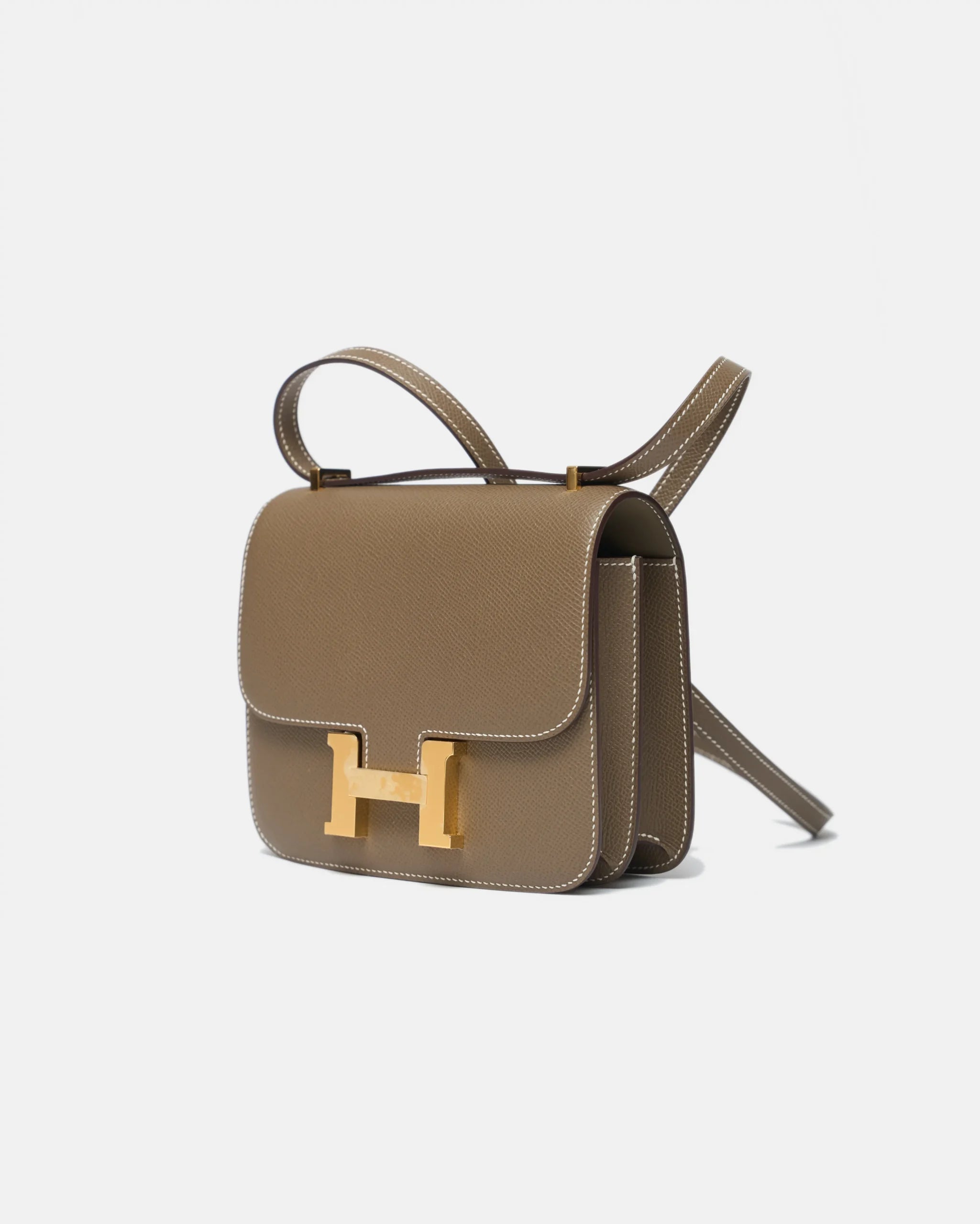 Hermès Mini Constance 18 Etoupe Epsom Ghw