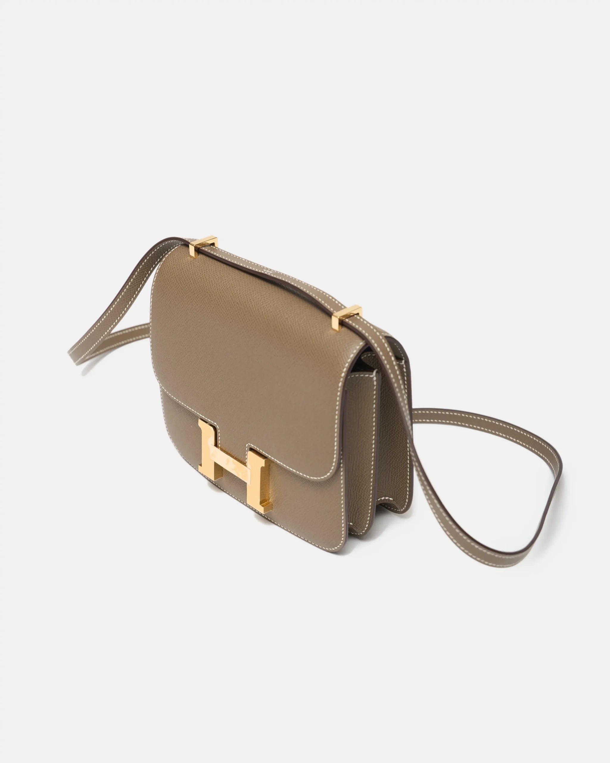 Hermès Mini Constance 18 Etoupe Epsom Ghw