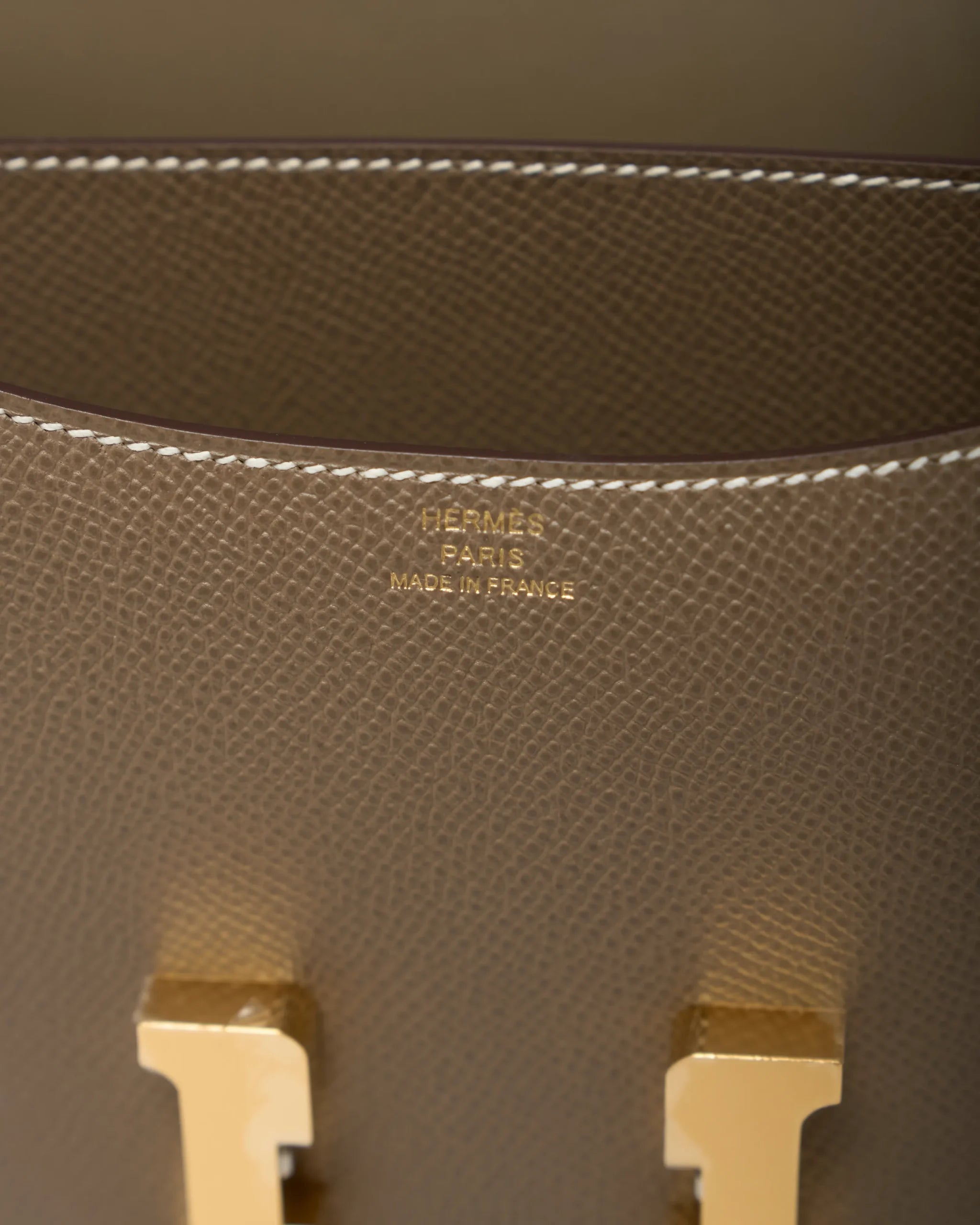 Hermès Mini Constance 18 Etoupe Epsom Ghw