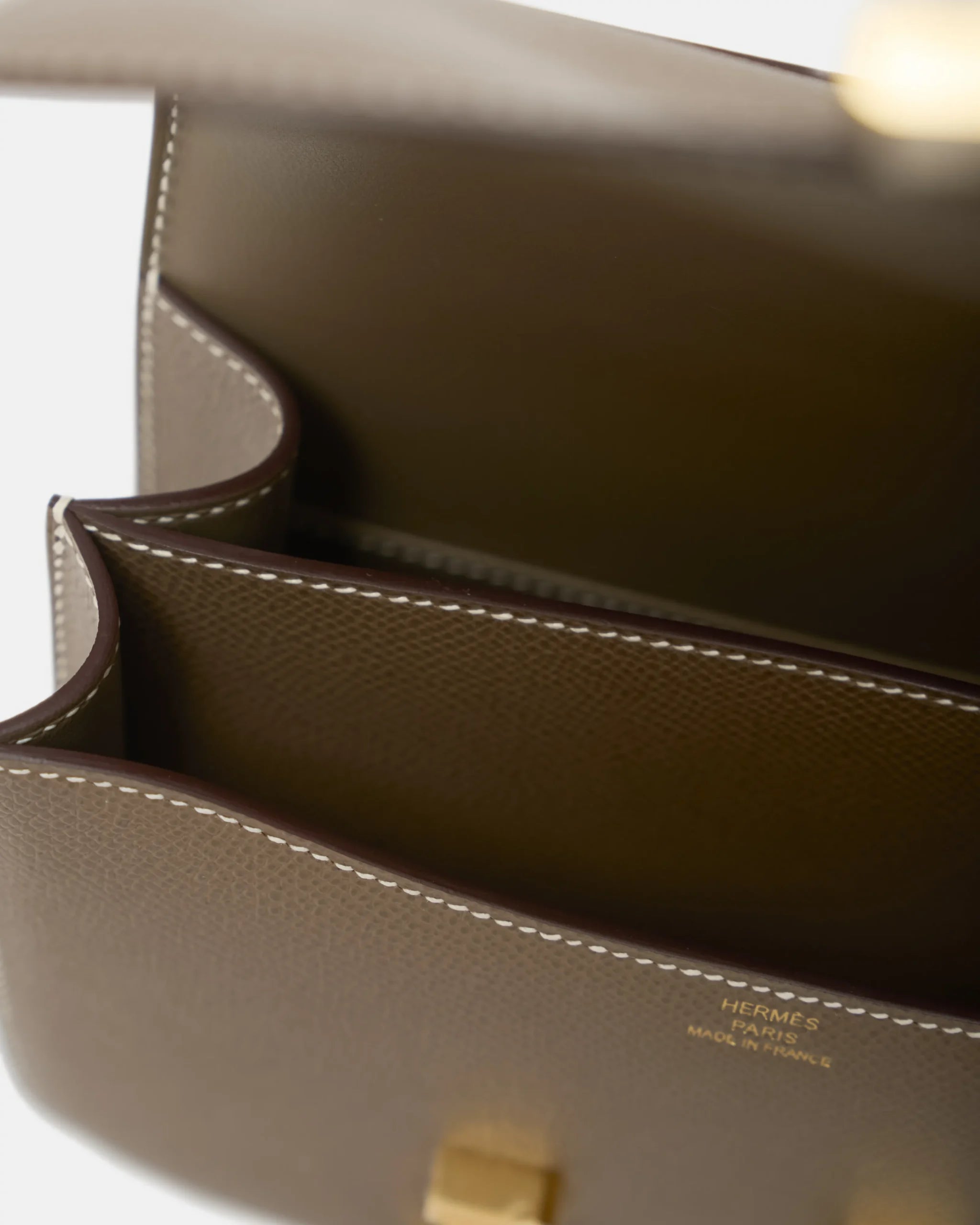 Hermès Mini Constance 18 Etoupe Epsom Ghw