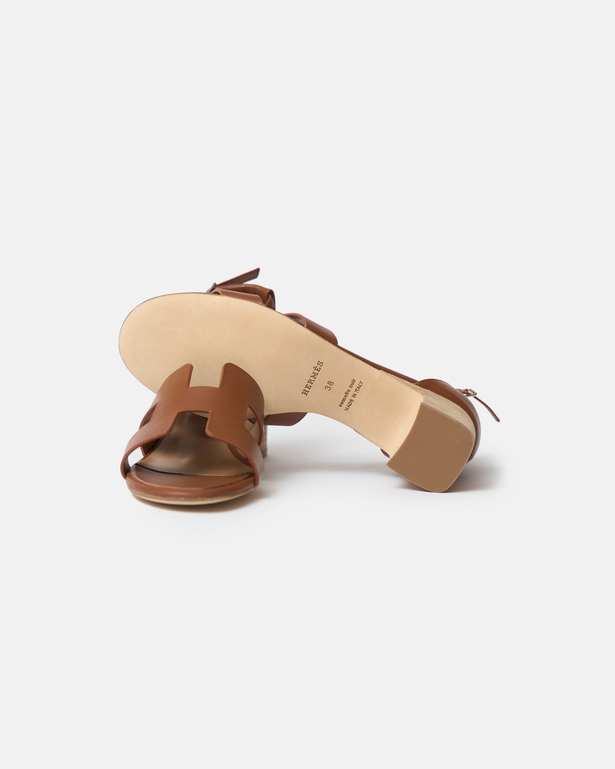 Hermès Encens 50 Naturel Sandals