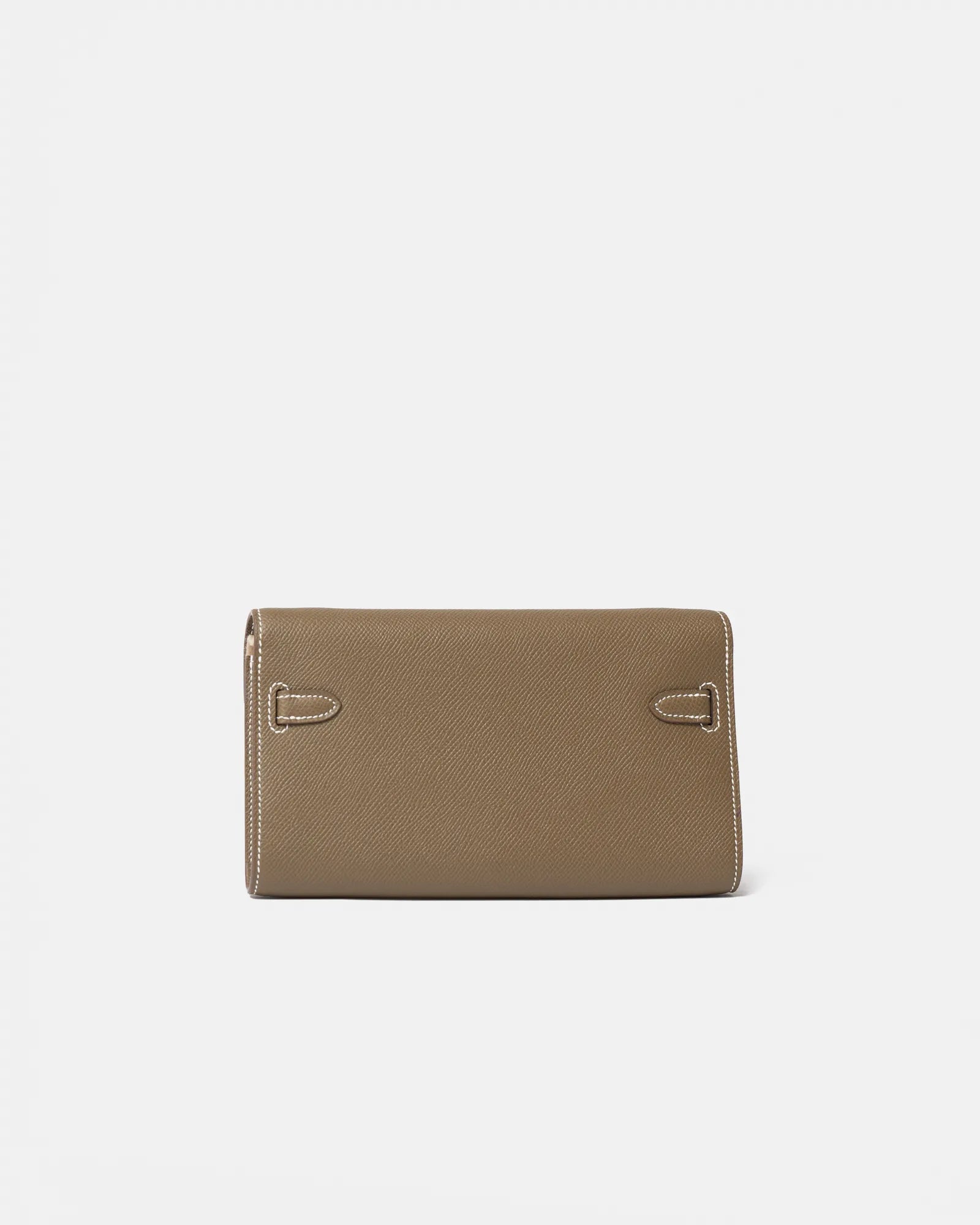 Hermès Kelly Classic Wallet To go Etoupe Epsom PHW