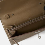 Hermès Kelly Classic Wallet To go Etoupe Epsom PHW