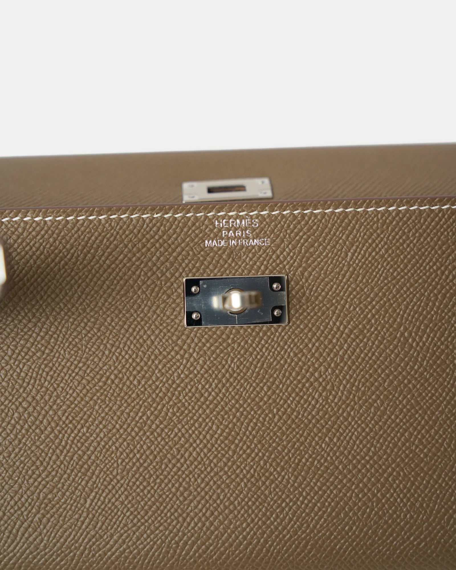 Hermès Kelly Classic Wallet To go Etoupe Epsom PHW