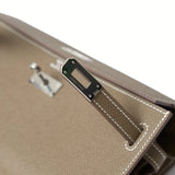 Hermès Kelly Classic Wallet To go Etoupe Epsom PHW