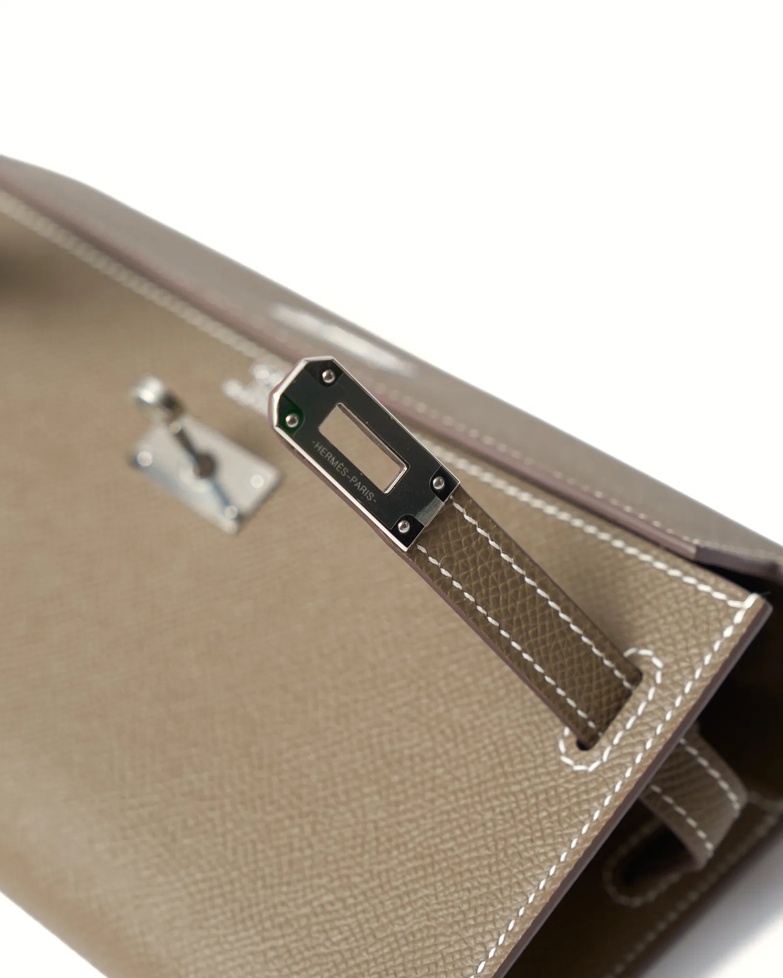 Hermès Kelly Classic Wallet To go Etoupe Epsom PHW