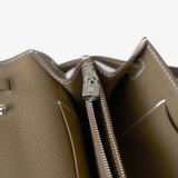 Hermès Kelly Classic Wallet To go Etoupe Epsom PHW