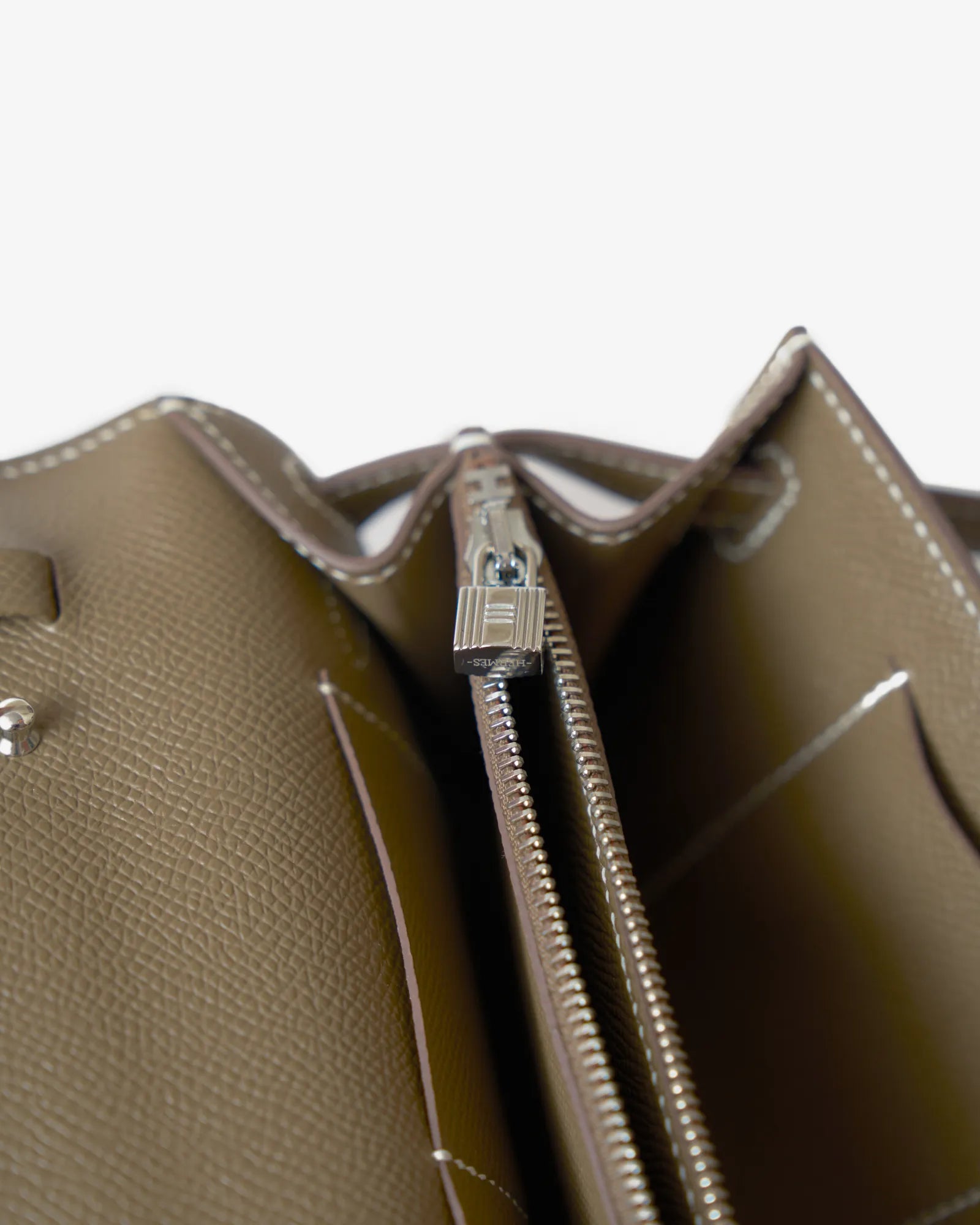 Hermès Kelly Classic Wallet To go Etoupe Epsom PHW