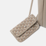 Goyard Embroidered Anjou Grey PM Bag