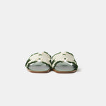Hermès Oran Vert Toile H Sandals