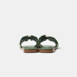 Hermès Oran Vert Toile H Sandals