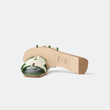 Hermès Oran Vert Toile H Sandals