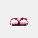Hermès Oran Orange Rose Calfskin Sandals
