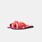 Hermès Oran Orange Rose Calfskin Sandals