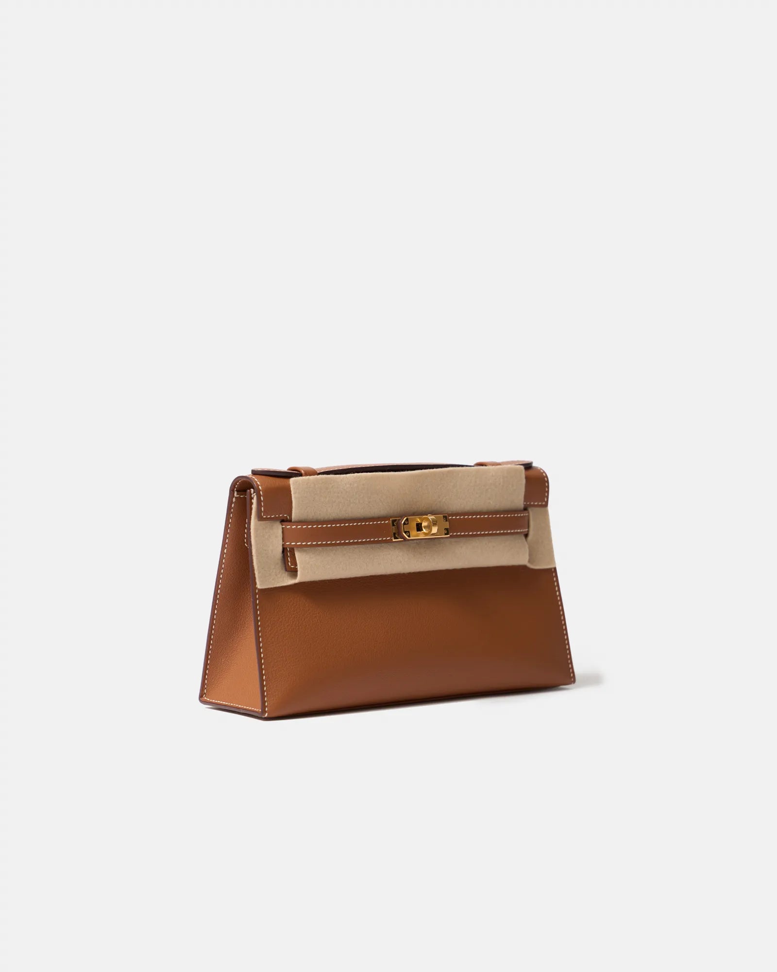 Hermes Kelly Pochette Gold Swift GHW