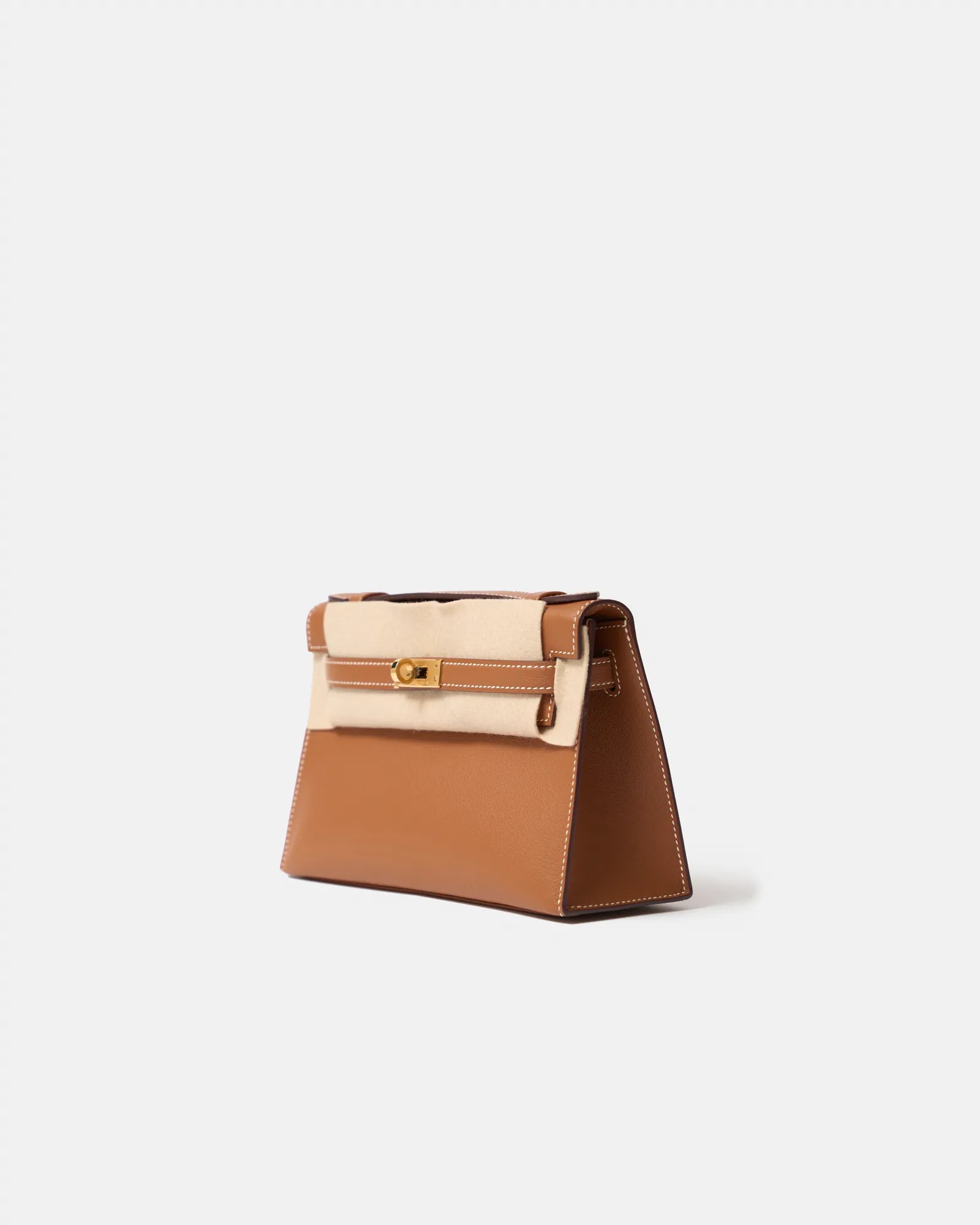 Hermes Kelly Pochette Gold Swift GHW