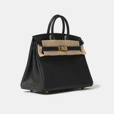 Hermes Birkin 25 Black Togo GHW