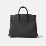 Hermes Birkin 25 Black Togo GHW