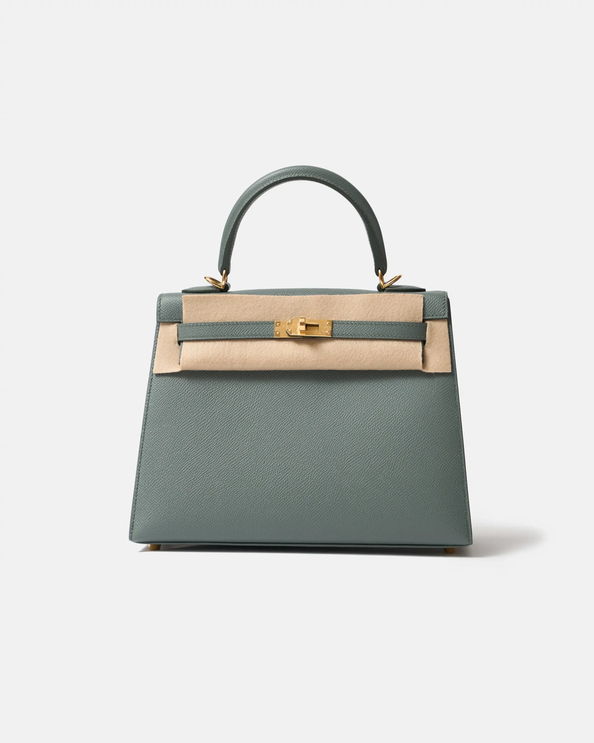 Hermès Kelly 25 Vert Amande Epsom GHW