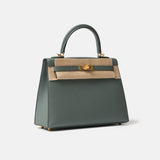 Hermès Kelly 25 Vert Amande Epsom GHW