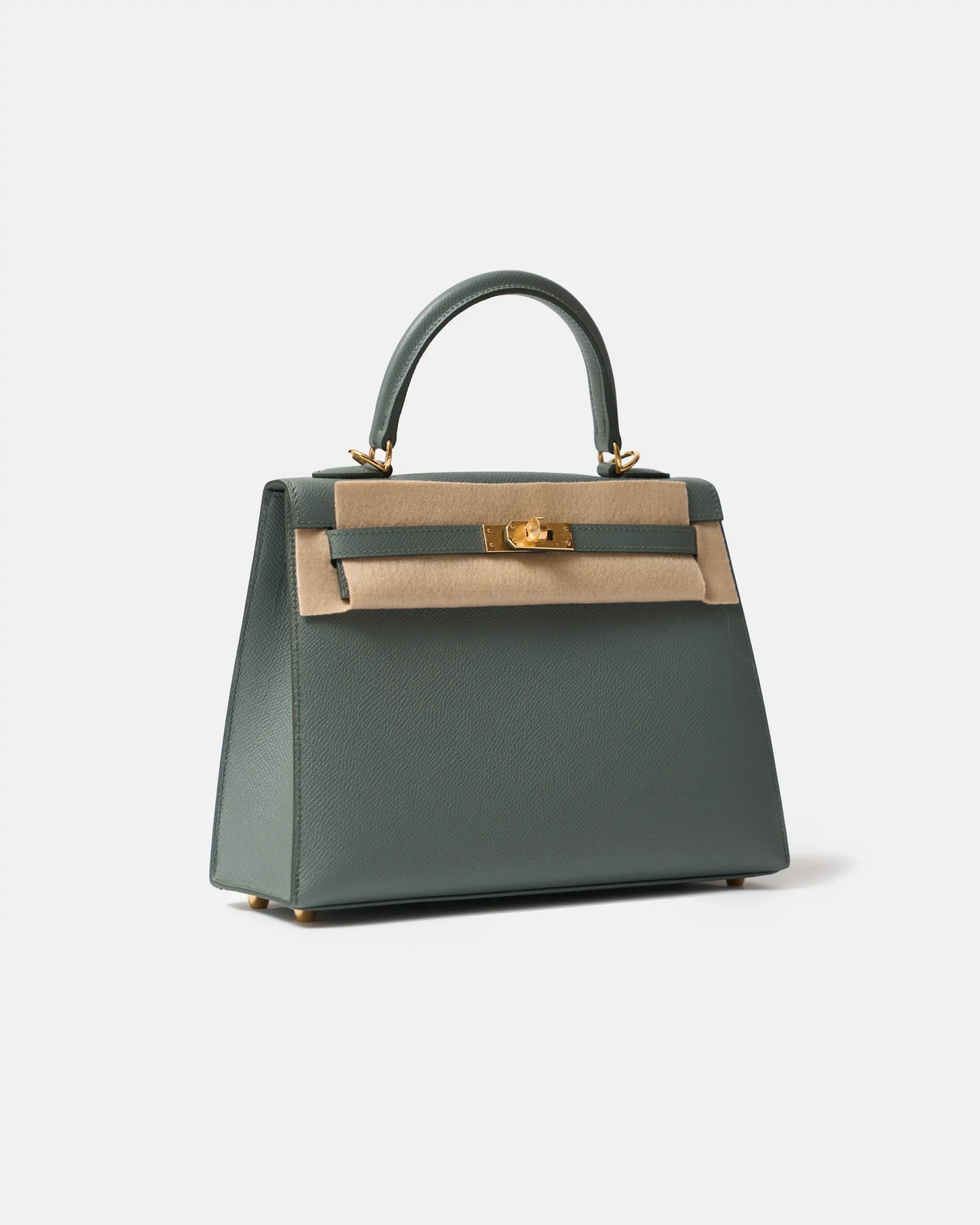 Hermès Kelly 25 Vert Amande Epsom GHW