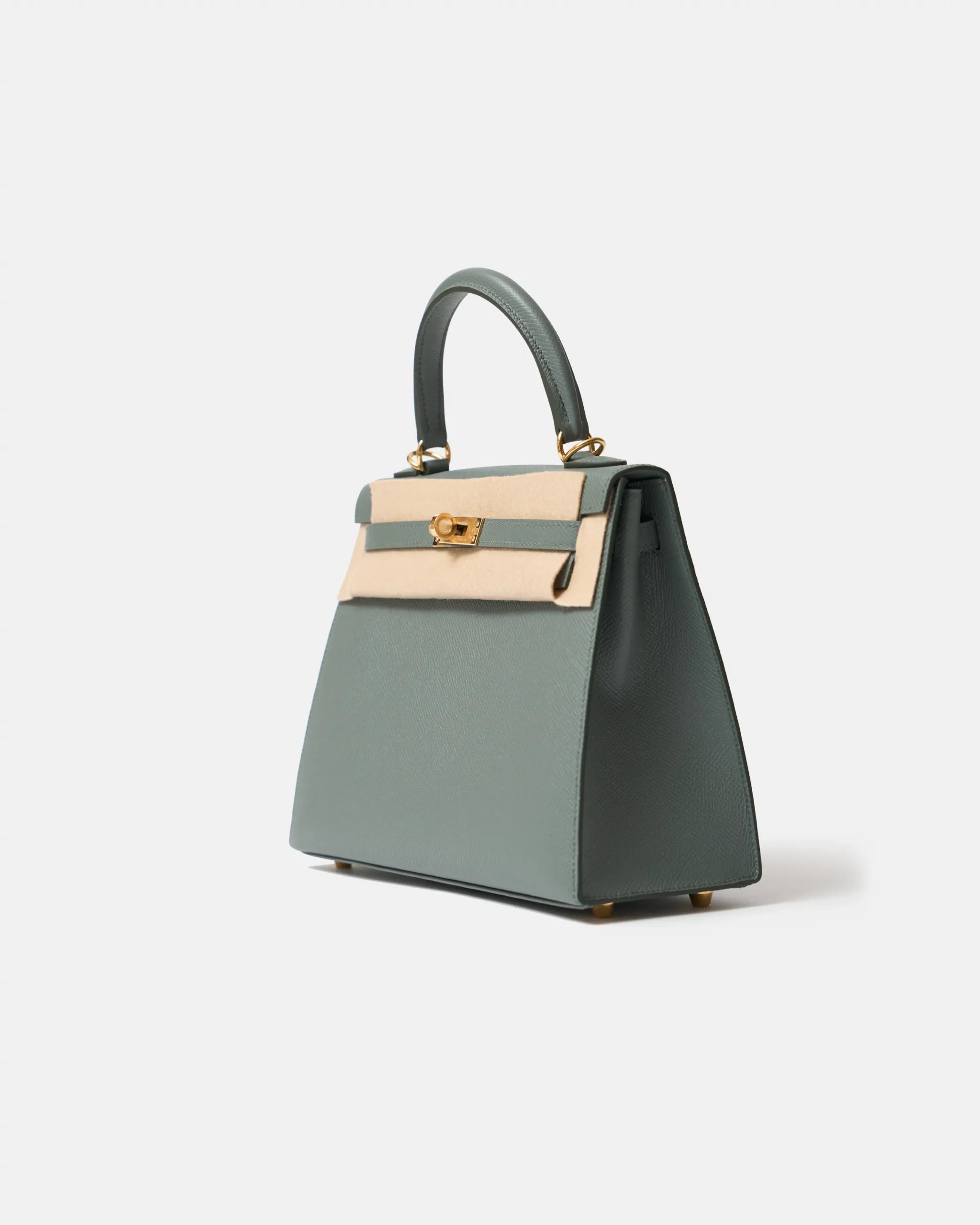 Hermès Kelly 25 Vert Amande Epsom GHW