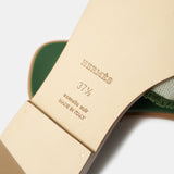 Hermès Oran Vert Toile H Sandals