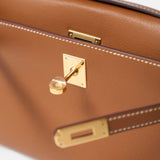 Hermes Kelly Pochette Gold Swift GHW
