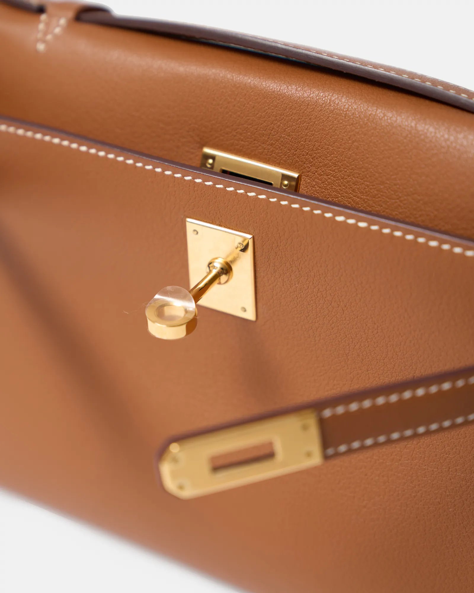 Hermes Kelly Pochette Gold Swift GHW