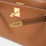 Hermes Kelly Pochette Gold Swift GHW