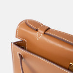 Hermes Kelly Pochette Gold Swift GHW