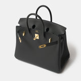 Hermes Birkin 25 Black Togo GHW