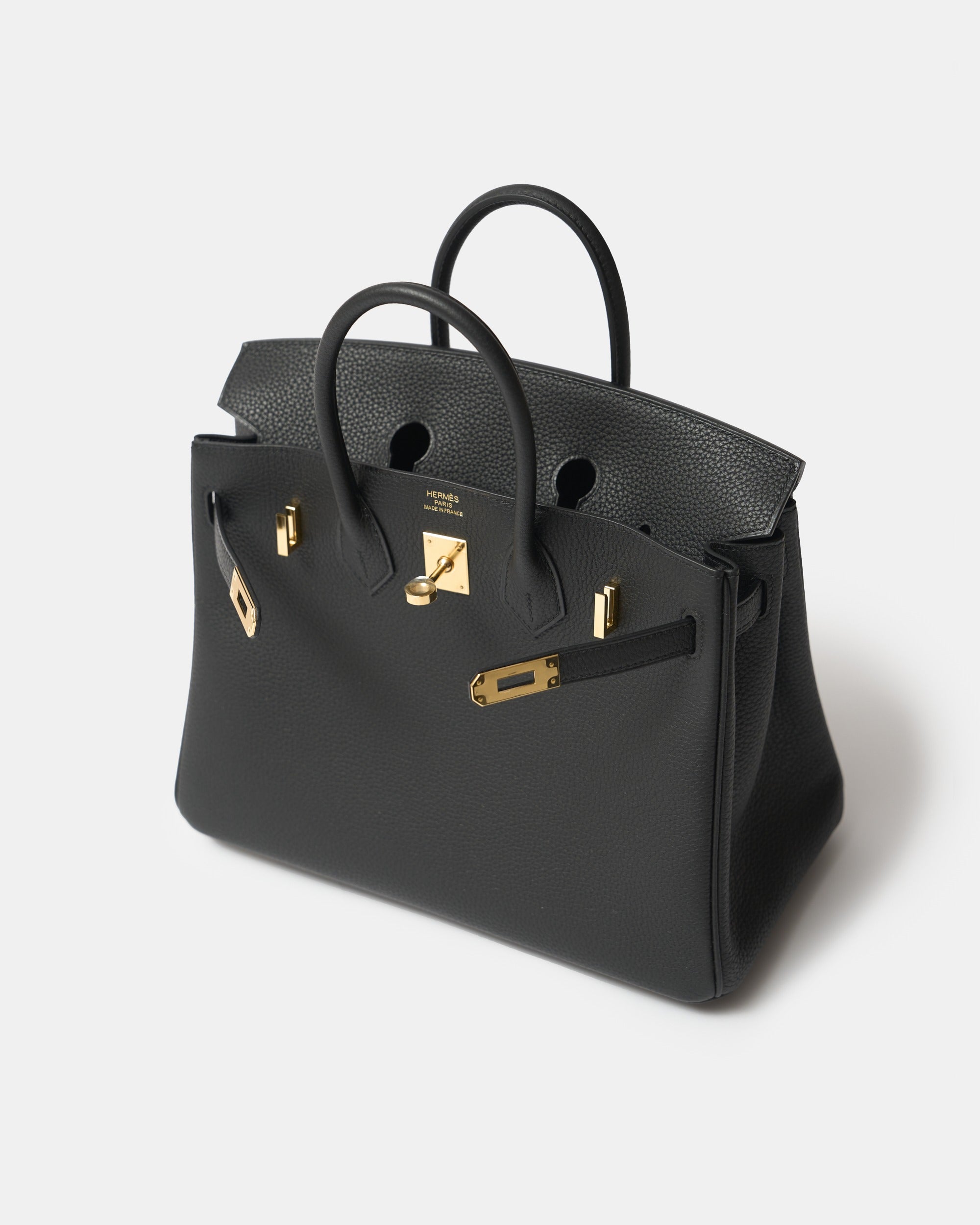 Hermes Birkin 25 Black Togo GHW