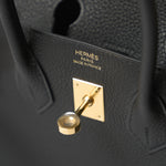 Hermes Birkin 25 Black Togo GHW
