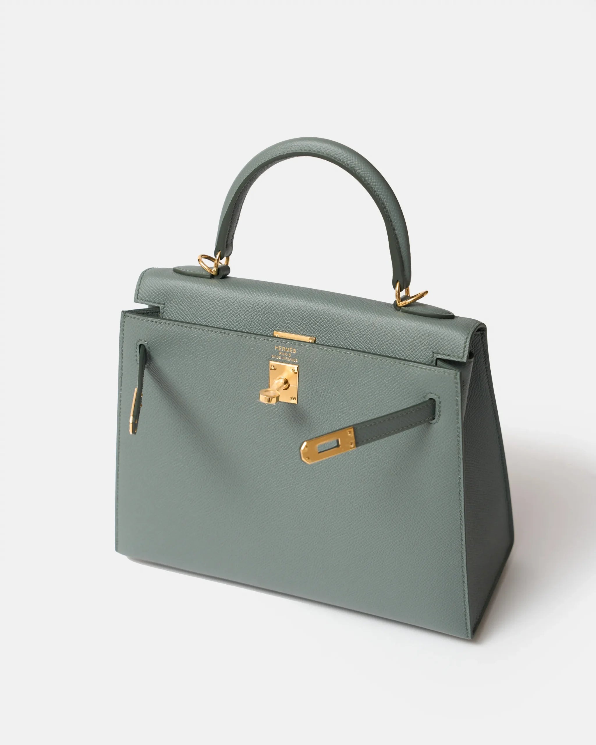 Hermès Kelly 25 Vert Amande Epsom GHW