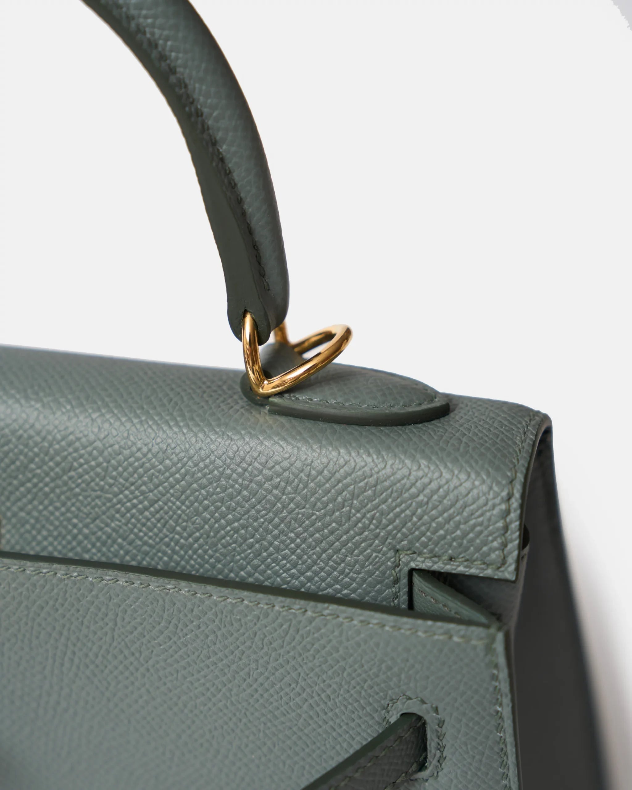 Hermès Kelly 25 Vert Amande Epsom GHW