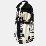 Hermès Cliquetis Black White Cashmere Coat