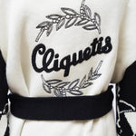 Hermès Cliquetis Black White Cashmere Coat