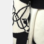 Hermès Cliquetis Black White Cashmere Coat