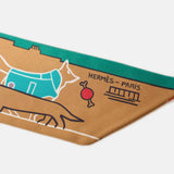 Hermès Twilly 86 Soie Les Chiens Parisiens Fm Beige