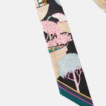 Hermès Twilly 86 Precious Paradise HG Noir Beige Multicolor