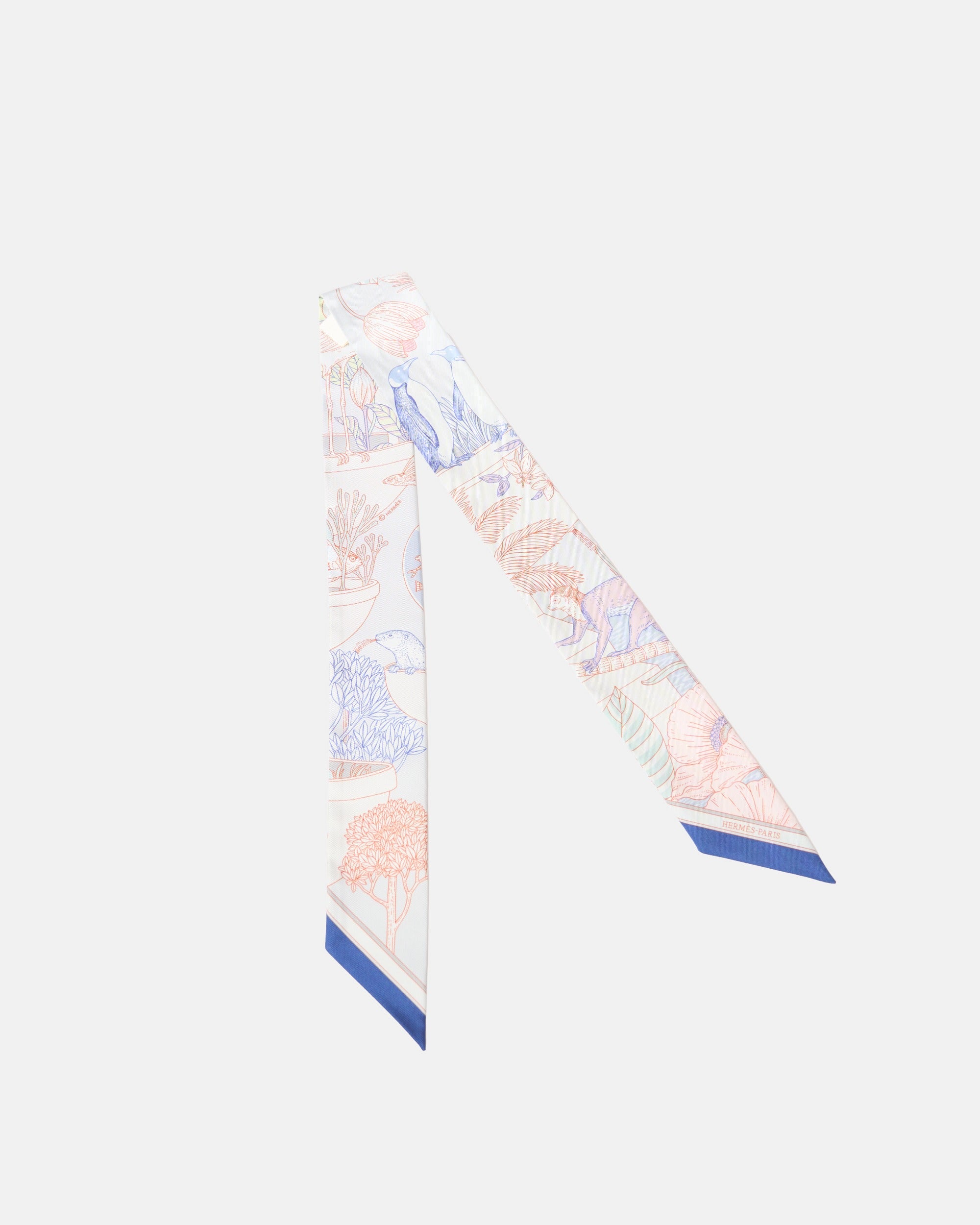 Hermès Twilly 86 Precious Paradise In Gris Perle Bleu Vi