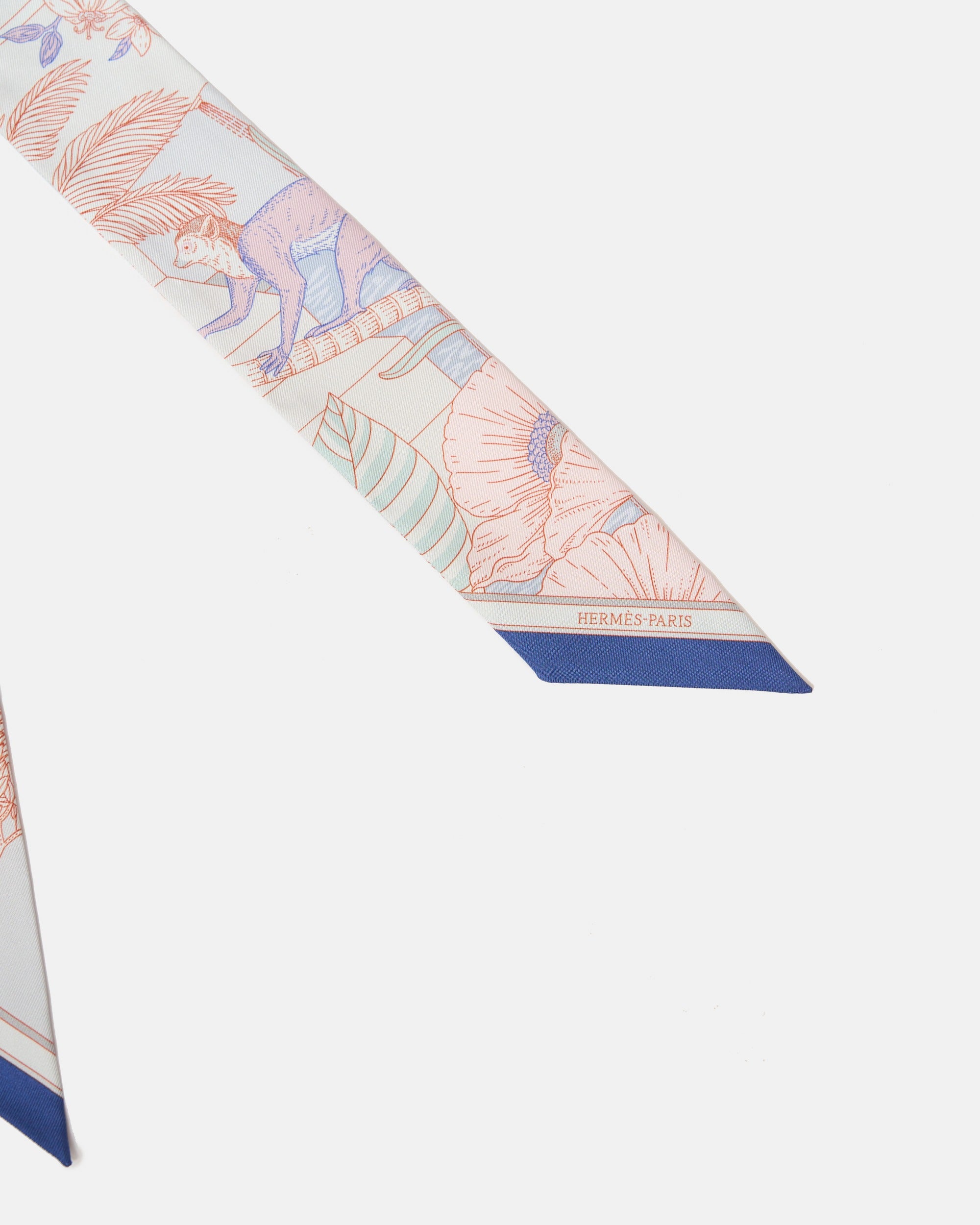 Hermès Twilly 86 Precious Paradise In Gris Perle Bleu Vi