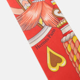 Hermès Twilly 86 Harnais De Coeur Sn Grenadine Gris Jau