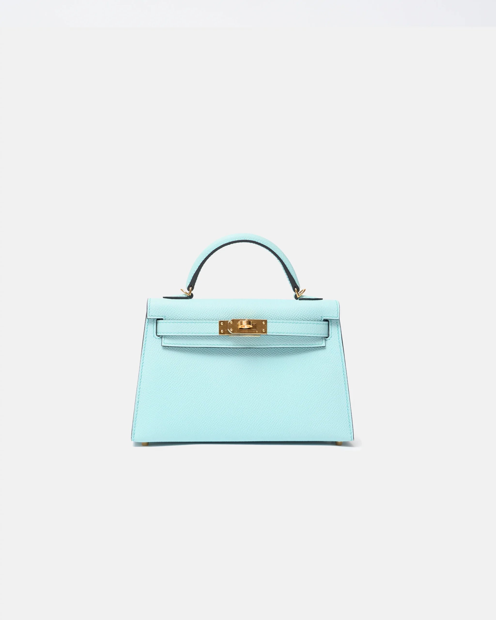 Hermès Mini Kelly 20 Blue Zephyr Epsom GHW