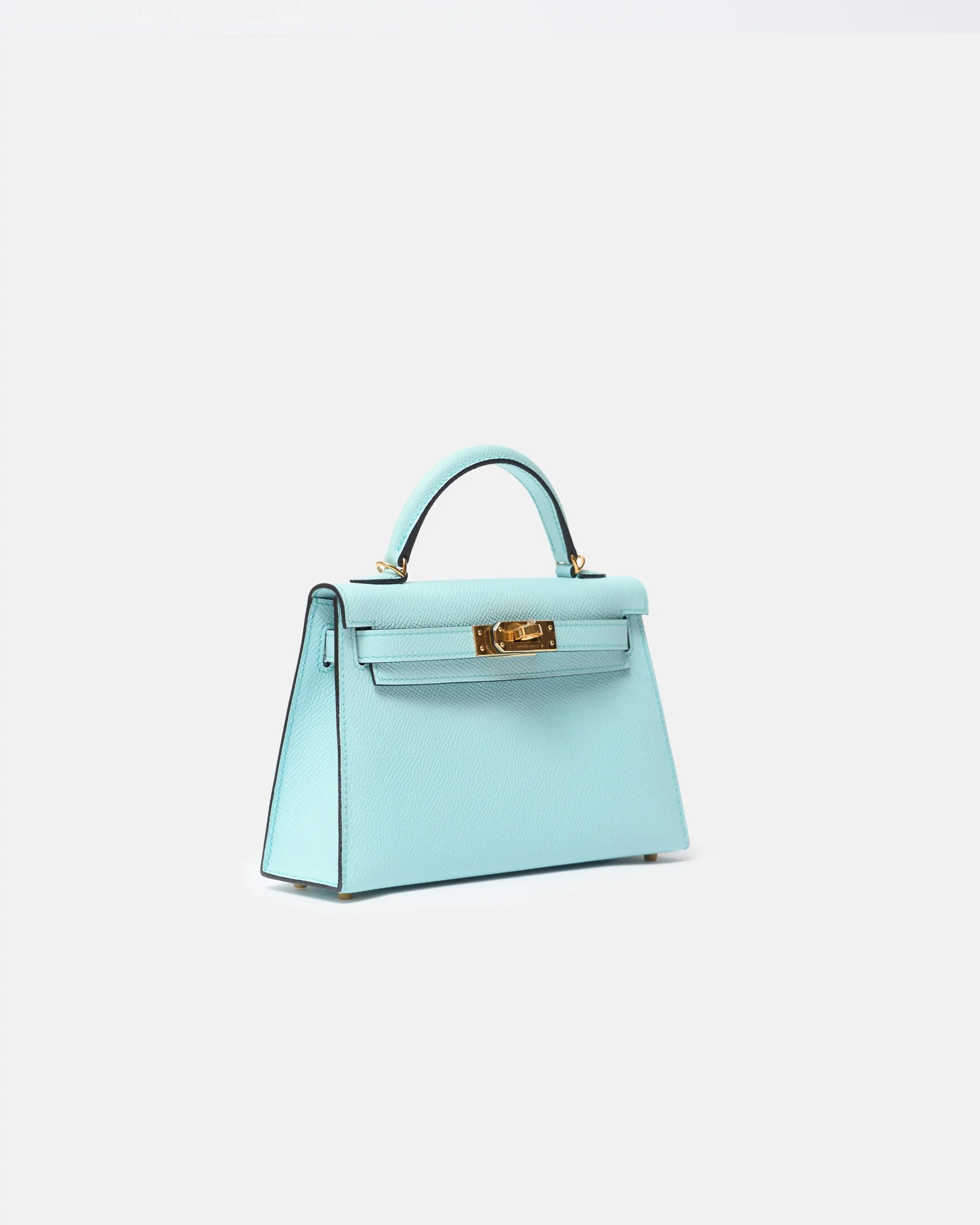 Hermès Mini Kelly 20 Blue Zephyr Epsom GHW