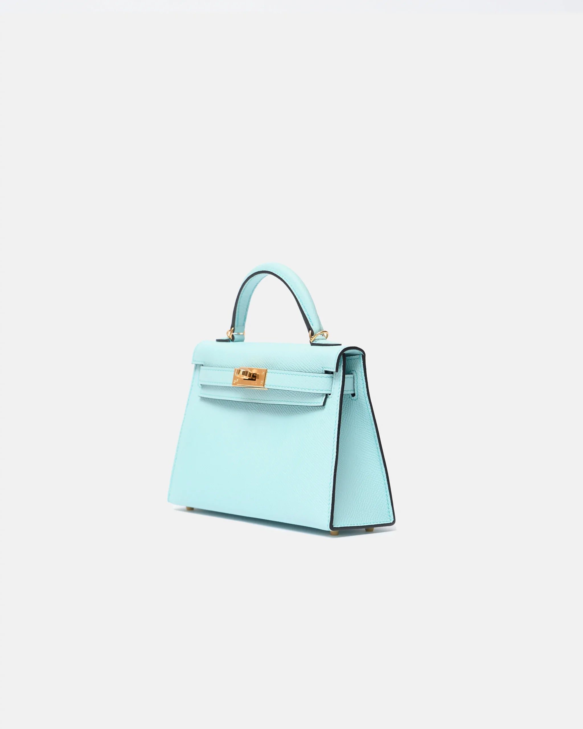 Hermès Mini Kelly 20 Blue Zephyr Epsom GHW