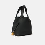 Hermès Picotin 18 Black Clemence Ghw